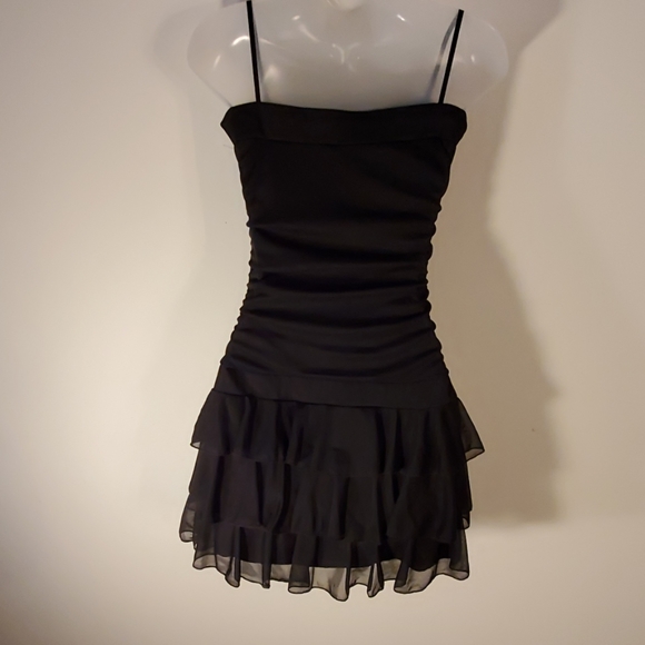 EUC Byerwear too! Dress Juniors medium gold & blk - Picture 2 of 2